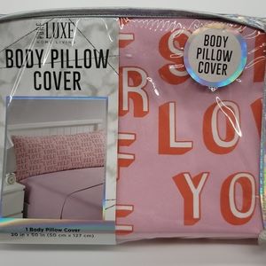 Pure Luxe Love Yourself Print Body Pillow Cover